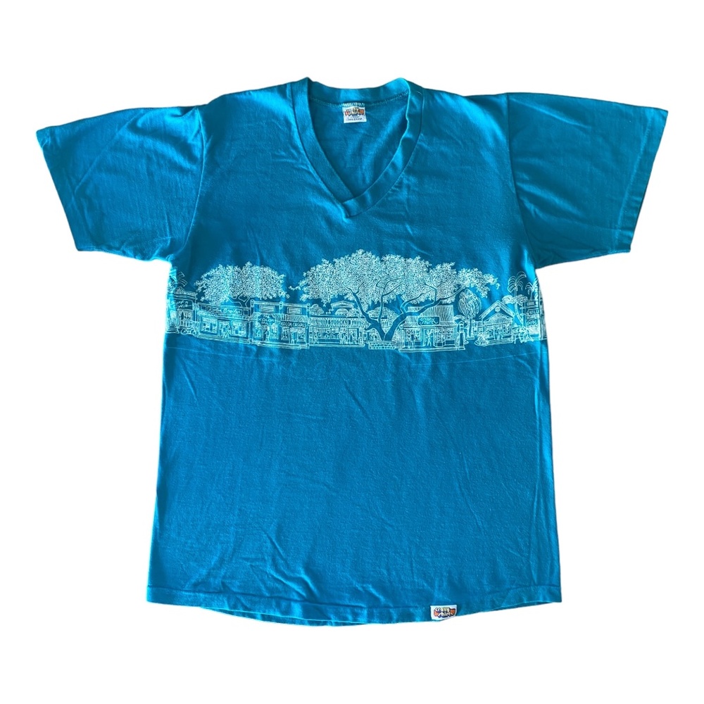 1980s Crazy Shirt Koloa, Kauai Aqua - Made in USA | Medium